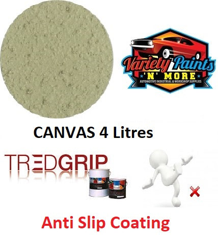 Tredgrip Canvas Cream Water Based Non Slip Coating  4 Litres