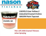 CASYEL2 Case Yellow 2 Industrial Enamel 4 Litres NASON Paint Topcoat