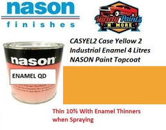 CASYEL2 Case Yellow 2 Industrial Enamel 4 Litres NASON Paint Topcoat