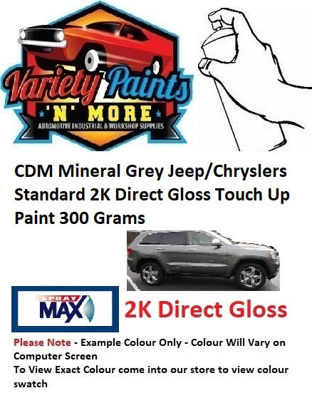 CDM Mineral Grey Jeep/Chryslers Standard 2K Direct Gloss Touch Up Paint 300 Grams
