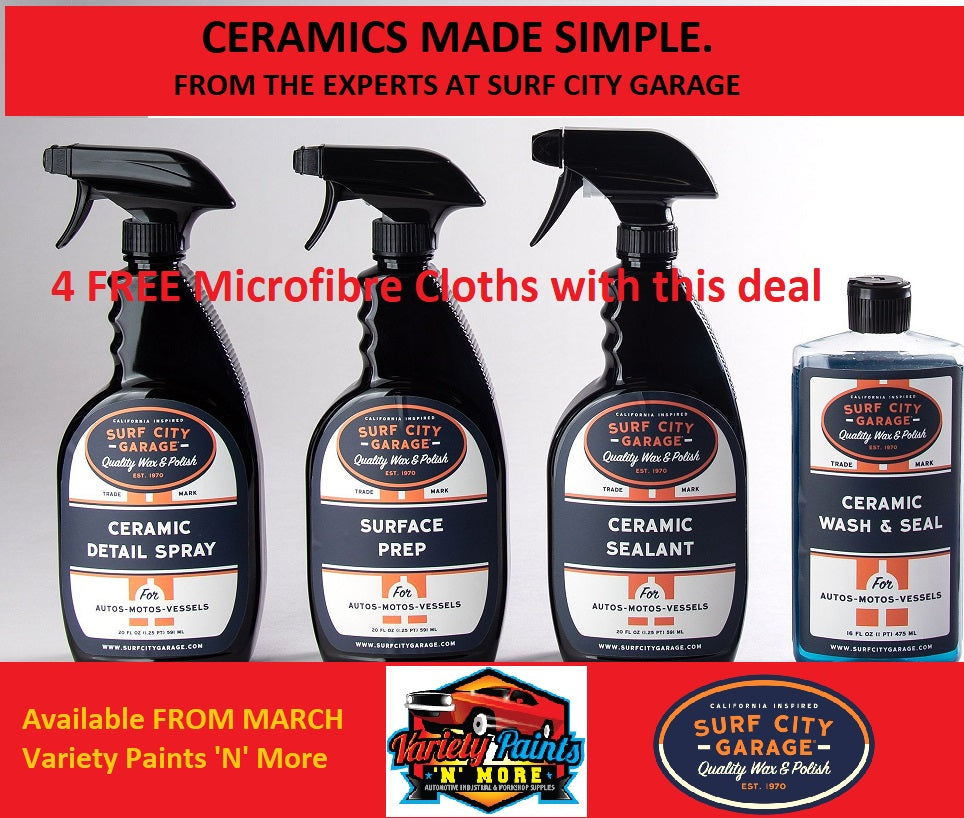 Surf City Garage Ceramic Seal Detailers Pack (4 Products)