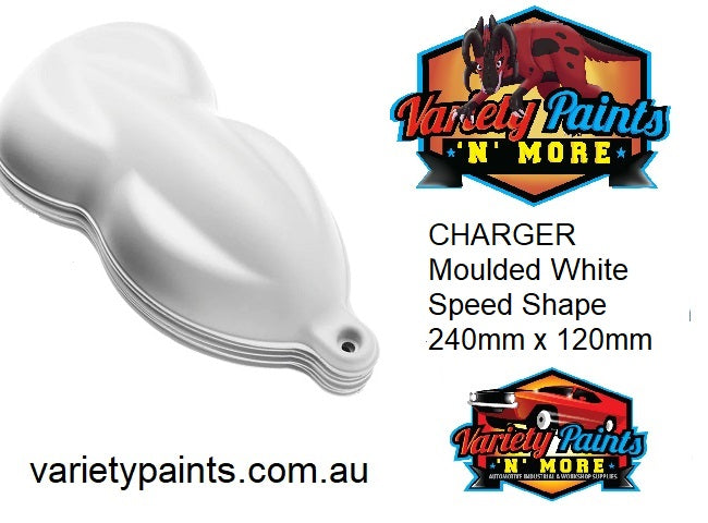 White Moulded Speed Shape 240MM X 120MM