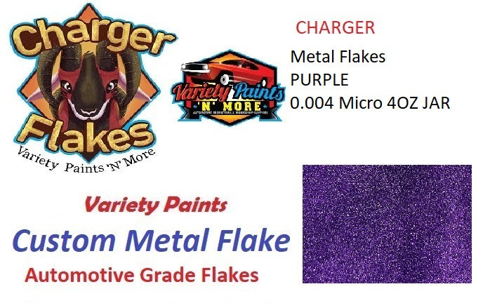 Charger Metal Flakes Purple 0.004 Micro 12CC Tube