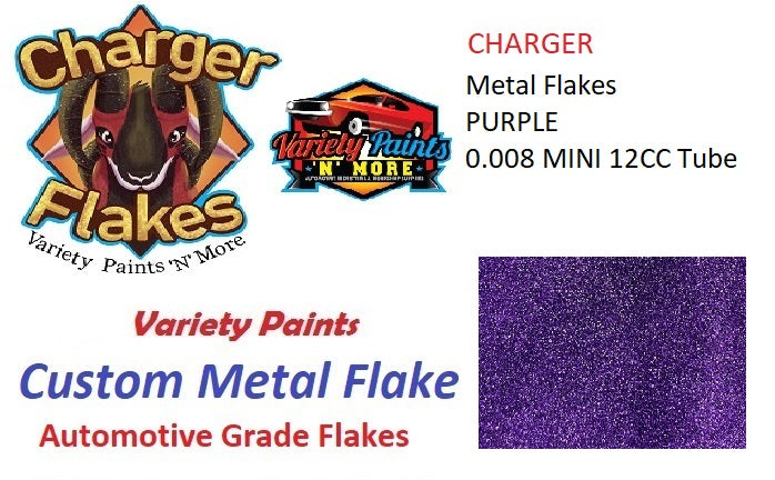Charger Metal Flakes Purple 0.008 Mini 12CC Tube
