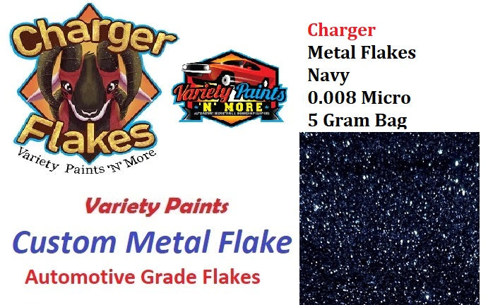 Charger Metal Flakes Navy 0.008 Micro 12CC TUBE