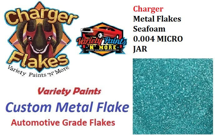 Charger Metal Flakes Seafoam 0.004 Micro JAR