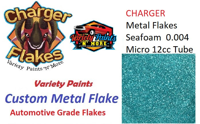 Charger Metal Flakes Seafoam 0.004 Micro 12cc Tube