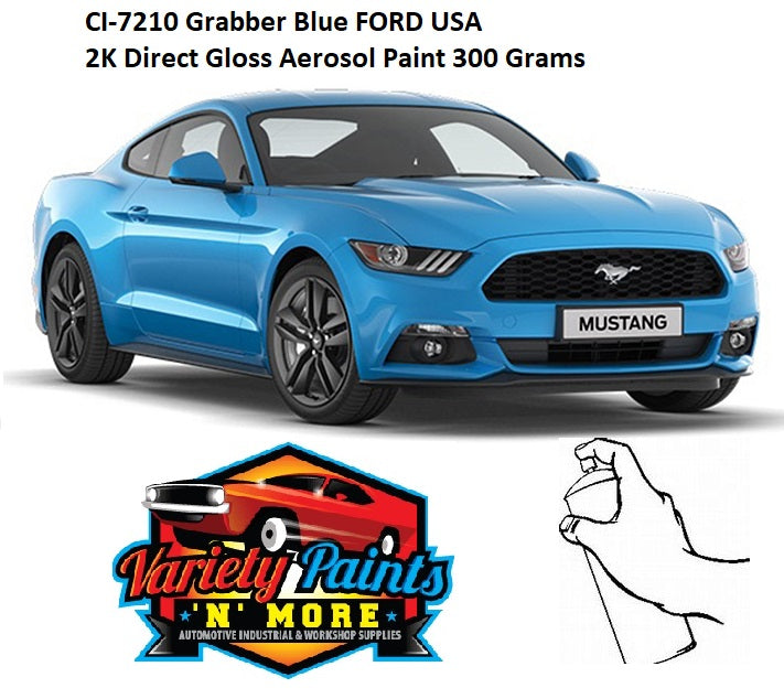 CI-7210 Grabber Blue FORD USA 2K Direct Gloss Aerosol Paint 300 Grams