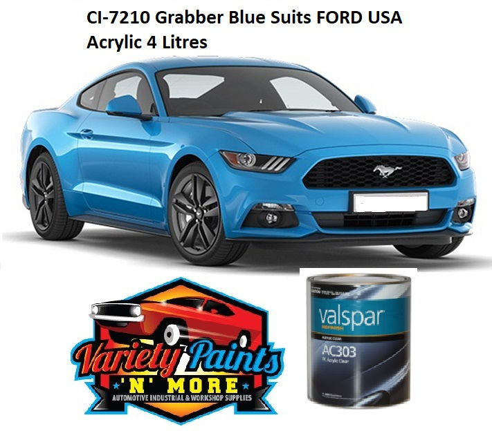 CI-7210 Grabber Blue Suits FORD USA Acrylic 4 Litres