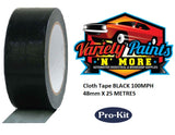 PROKIT Cloth Tape BLACK MPH 25 Metre 48mm 