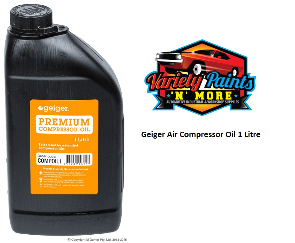 Geiger Air Compressor Oil 1 Litre