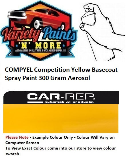 COMPYEL Competition Yellow Basecoat Spray Paint 300 Gram Aerosol 2IS