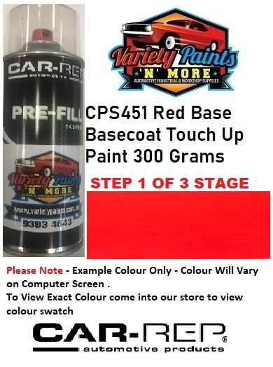 CPS451 Red Base Basecoat Touch Up Paint 300 Grams