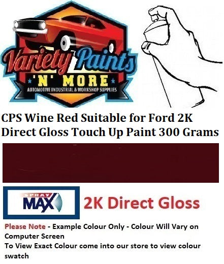 CPS Wine Red Suitable for Ford 2K Direct Gloss Touch Up Paint 300 Grams