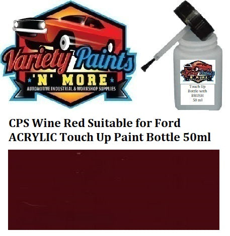 CPS Wine Red Suitable for Ford ACRYLIC Touch Up Paint Bottle 50ml