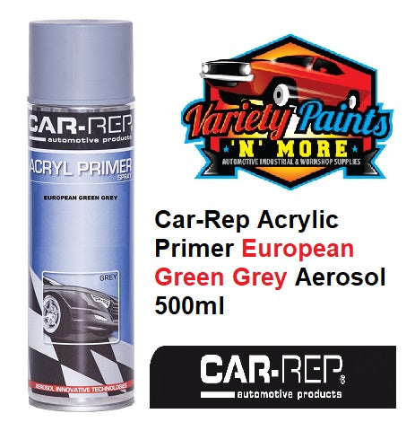 Car-Rep Acrylic Primer European Green Grey Aerosol 500ml