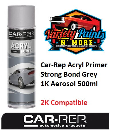 Car-Rep Acryl Primer Strong Bond Grey 1K Aerosol 500ml 6412490032197 CR01010AU