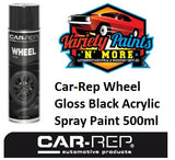 Car-Rep Wheel Gloss Black Acrylic Spray Paint 500ml 