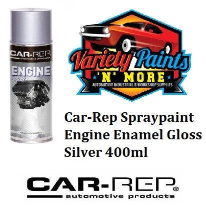 Car-Rep Spraypaint Engine Enamel Gloss Silver 400ml
