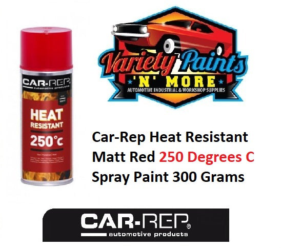 Car-Rep Heat Resistant Matt RED 600 Degrees C Spray Paint 300 Grams