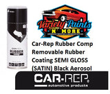 Car-Rep Rubber Comp Removable Rubber Coating SEMI GLOSS (SATIN) Black Aerosol