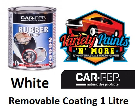 Car Rep Rubber Comp Removable Rubber Coating White 1Lt