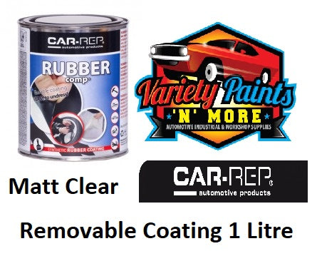Car-Rep Rubber Comp Removable Rubber Coating Transparent Matt Clear 1 Litre