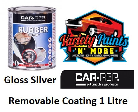 Car Rep Rubber Comp Removable Rubber Coating Wheel Silver High Gloss 1Lt