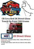 CR Ceva Red 2K Direct Gloss Enamel Touch Up Paint 300 Grams