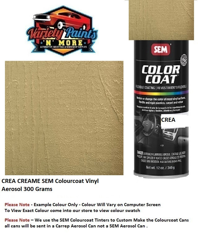 CREA CREAME SEM Colourcoat Vinyl Aerosol 300 Grams 1IS 103