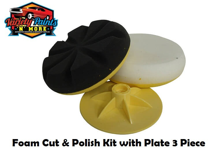 CRS Foam Cut & Polish Kit with Plate 3 Piece