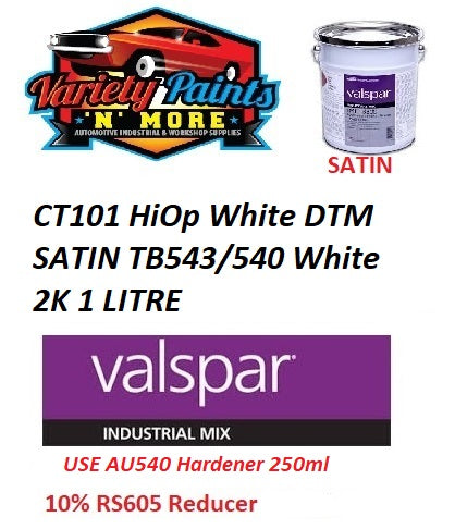 CT101 HiOp White SATIN TB511 2K 1 LITRE PART A