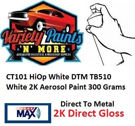 CT101 HiOp White DTM TB510 White 2K Aerosol Paint 300 Grams