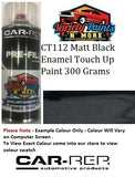 CT112 Matt Black Enamel Touch Up Paint 300 Grams