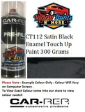 CT112 SATIN Black Enamel Touch Up Paint 300 Grams