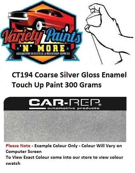 CT194 Coarse Silver Gloss Enamel Touch Up Paint 300 Grams