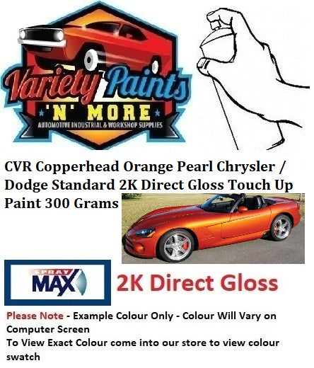 CVR Copperhead Orange Pearl Chrysler / Dodge Standard 2K Direct Gloss Touch Up Paint 300 Grams
