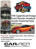 CVR Copperhead Orange Pearl Chrysler / Dodge Standard Acrylic Touch Up Paint 300 Grams