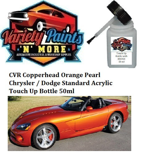 CVR Copperhead Orange Pearl Chrysler / Dodge Standard Acrylic Touch Up Bottle 50ml