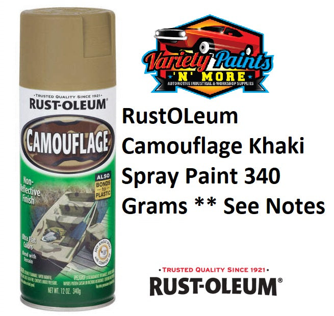 RustOLeum Camouflage Khaki Spray Paint 340 Grams ** See Notes