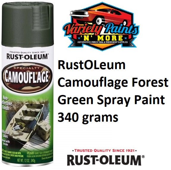 RustOLeum Camouflage Forest Green Spray Paint 340 grams