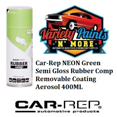 Car-Rep NEON Green Semi Gloss Rubber Comp Removable Coating Aerosol 400ML