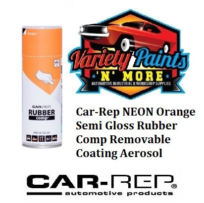 Car-Rep NEON Orange Semi Gloss Rubber Comp Removable Coating Aerosol 400ML