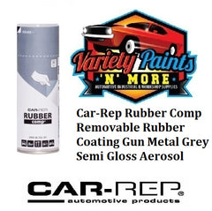 Car-Rep Rubber Comp Removable Rubber Coating Gun Metal Grey Semi Gloss Aerosol 400ML
