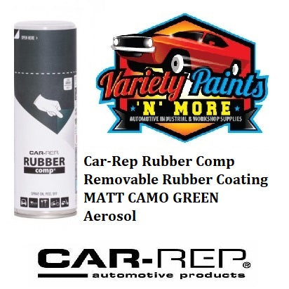 Car-Rep Rubber Comp Removable Rubber Coating MATT CAMO GREEN  Aerosol