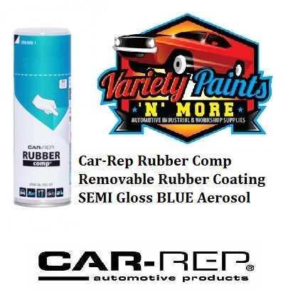 Car-Rep Rubber Comp Removable Rubber Coating SEMI Gloss BLUE Aerosol