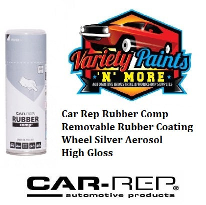 Car Rep Rubber Comp Removable Rubber Coating Wheel Silver Aerosol High gloss