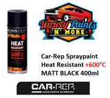 Car-Rep Heat Resistant Matt Black 600 Degrees C Spray Paint 300 Grams 