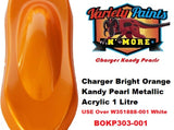Charger Bright Orange Kandy Pearl Metallic Acrylic 1 Litre 