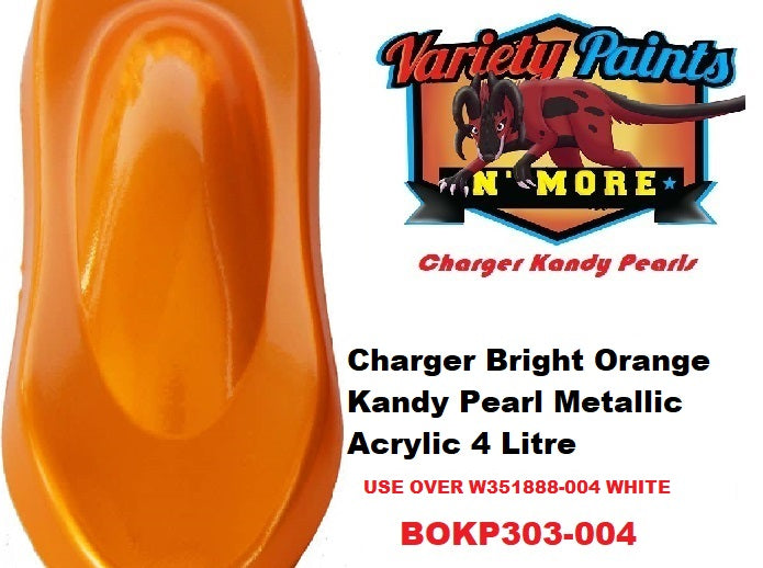 Charger Bright Orange Kandy Pearl Metallic Acrylic 4 Litres